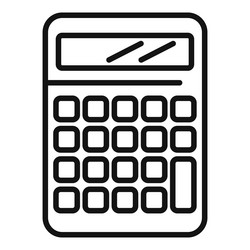Lab Scientist with Calculator Icon vector image