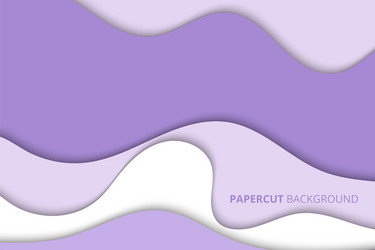 smooth layered abstract papercut background vector image
