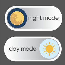 concept of gadget interface switch to day vector image
