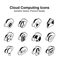 get your hold on this creative cloud computing vector image