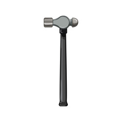 Wood hammer tool cartoon Royalty Free Vector Image
