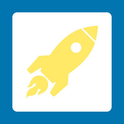 rocket launch icon from commerce buttons overcolor vector image