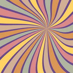 sunburst background abstract summer retro pattern vector image