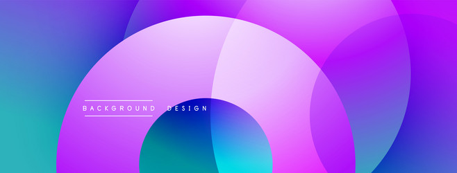 abstract background features overlapping circles vector image