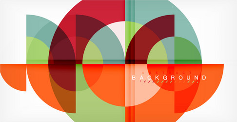 Modern Abstract Circle Background vector image