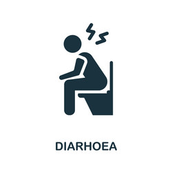 diarrhea icon monochrome simple element from vector image