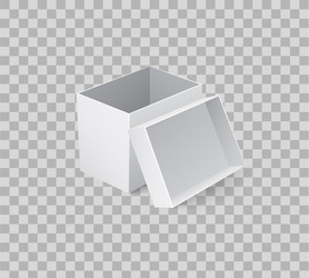 package box with open cap empty container vector image