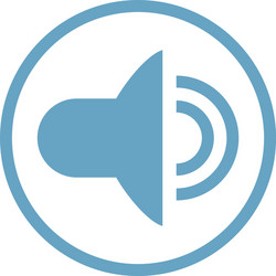 sound flat icon vector