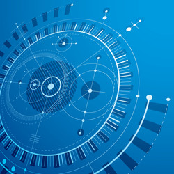 Technical Blueprint Abstract Engineering vector image
