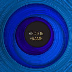 Rectangular frame on saturated blue background Vector Image