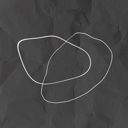 free form strokes design element on wrinkle paper vector image