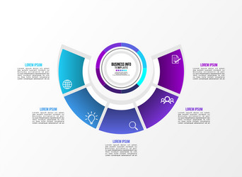 infographic design template with options steps vector image