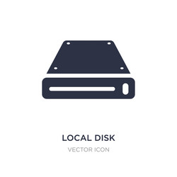 local disk icon on white background simple vector image
