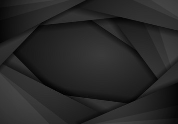 Black background overlap dimension grey message vector