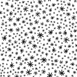 seamless pattern with christmas tree and snowflake vector image