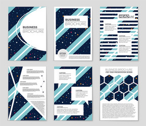 abstract layout background set for art vector image