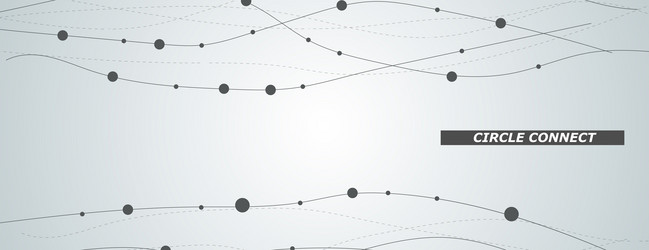 abstract pattern with smooth lines and circles vector image