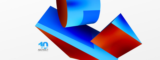 3d abstract background shapes triangle vector image