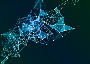 abstract background with a network connections vector image