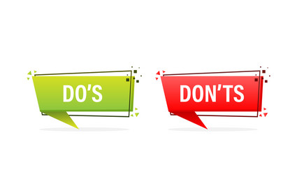 Check mark button with yes and no flat simple Vector Image