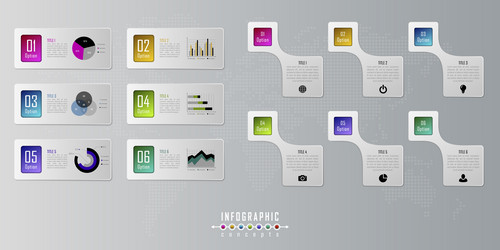 infographic timeline template for chart diagram vector image
