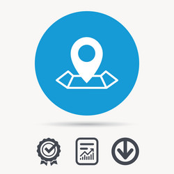 location icon map pointer sign vector image