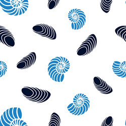 pattern with shells vector image