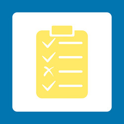 task list icon from commerce buttons overcolor set vector image