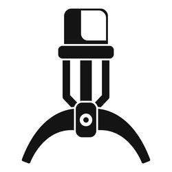 futuristic robot arm holding object using vector image