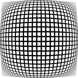 grid mesh lattice with distortion warp effect vector image