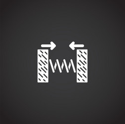 physics related icon on background for graphic vector image