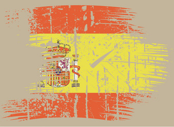 Spain Flag Texture Vector Image