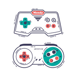gamepad as game controller and input device vector image