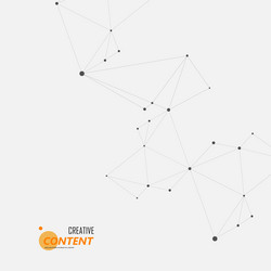 technology abstract background with connected line vector image
