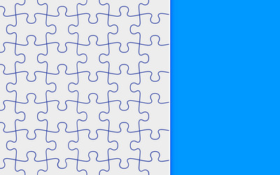 white jigsaw puzzle game texture top view vector image
