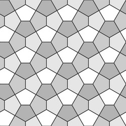 Geometric Pentagonal Tile Pattern vector image