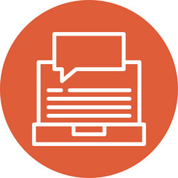 swift learn line cirle style icon design vector image