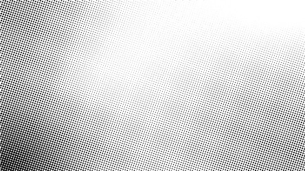 black and white dotted halftone gradient vector image