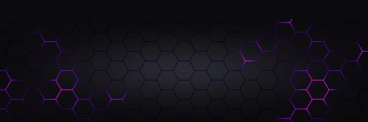 Electric Hexagonal Tech Background vector image