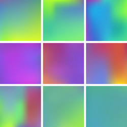 gradient mesh painted in different colors vector image
