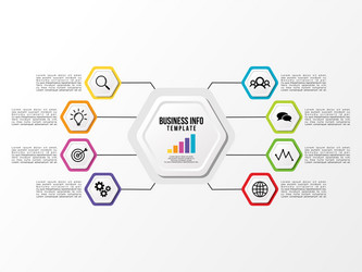 infographic design template with options steps vector image