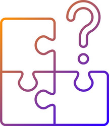 mosaic gradient linear icon vector image