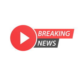 one red live streaming icon symbol and button vector image