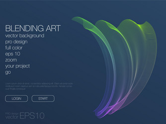 abstract blend background template for web site vector image