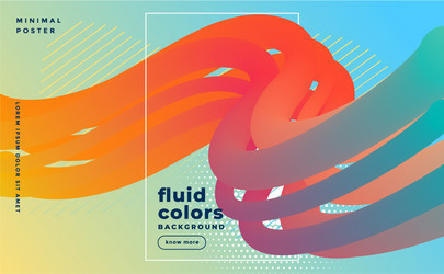 modern 3d flowing lines colorful abstract vector image