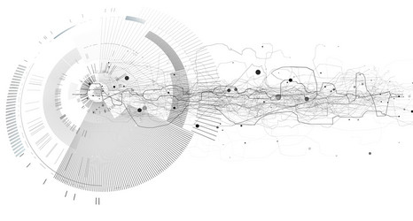 Tech Network Abstract Background vector image