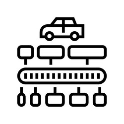 vin code decoder line icon vector image