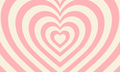 Y2K Pink Heart Tunnel Vector Image