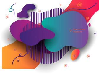 Abstract banner with ultra color gradient shape vector