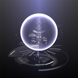 abstract tech design background vector image